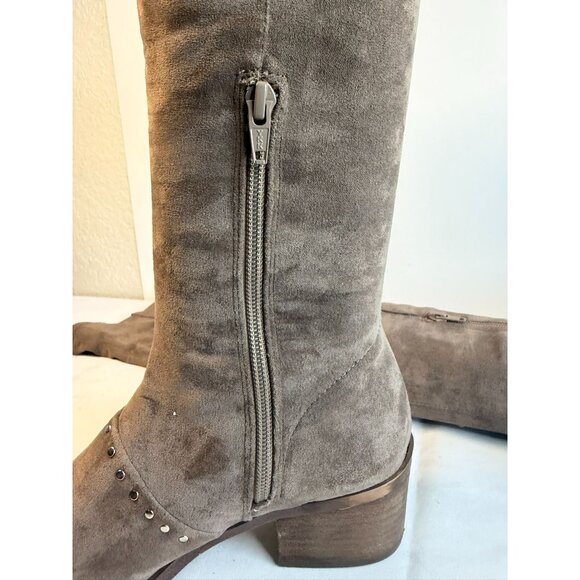 Report Zaria Women's Size 8 Light Brown Over The Knee Dressy Tall Stretchy Sock - Picture 13 of 16